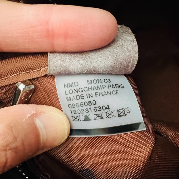 Longchamp - Top-Handle Leather Bag w/ Detachable Shoulder Strap, Good Condition! - Picture 4 of 10